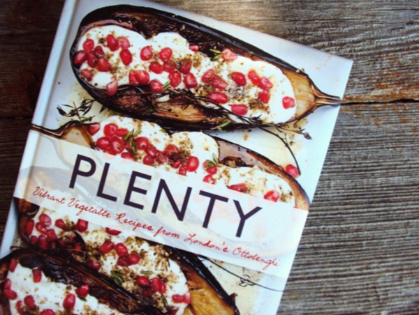 the cookbook Plenty by Yotam Ottolenghi
