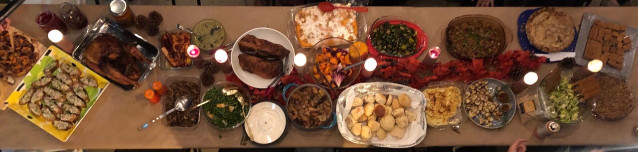 Friendsgiving 2021 spread